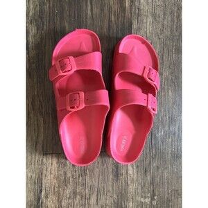 Forever 21 Fab Hot Pink Flip Flops Size 8 Brand New